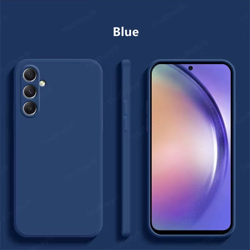 For Samsung Galaxy A16 Case Cover Samsung Galaxy A17 A16 A56 A36 A15 Funda Coque Soft Original Liquid Silicone Case Samsung A16