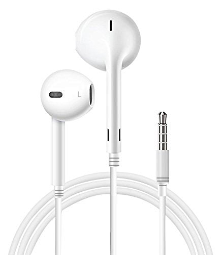 Wired 3.5mm Earbuds with Mic & Remote Compatible with Samsung/LG/ iPhone