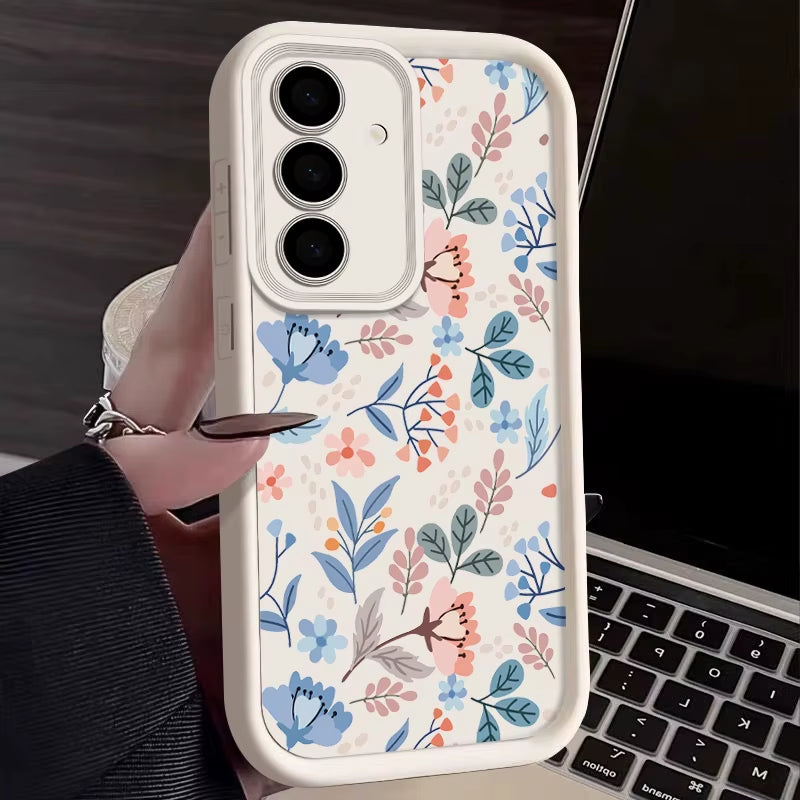 Small Flowers Phone Case for Samsung Galaxy S26 S22 S23 Ultra plus S25 Edge S24 FE A57 A37 A17 A55 A54 A15 A16 A56 A26 A36 Cover
