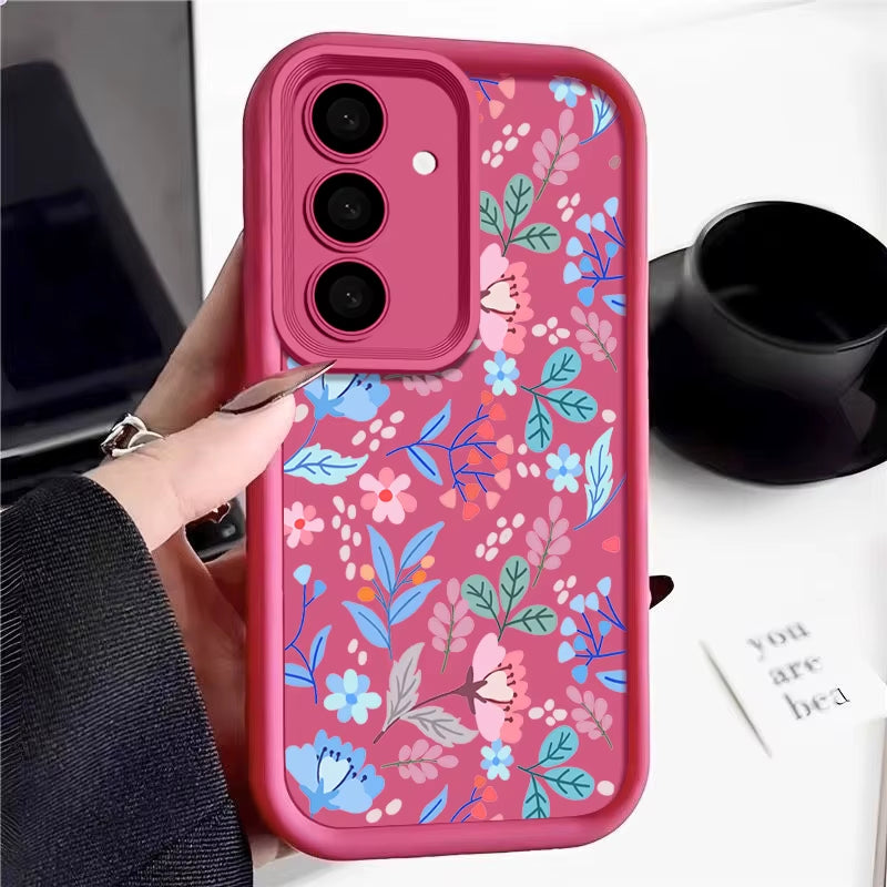 Small Flowers Phone Case for Samsung Galaxy S26 S22 S23 Ultra plus S25 Edge S24 FE A57 A37 A17 A55 A54 A15 A16 A56 A26 A36 Cover