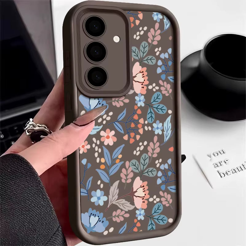 Small Flowers Phone Case for Samsung Galaxy S26 S22 S23 Ultra plus S25 Edge S24 FE A57 A37 A17 A55 A54 A15 A16 A56 A26 A36 Cover