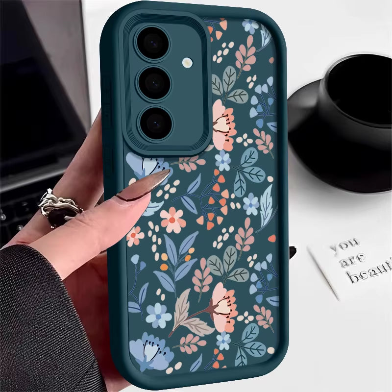 Small Flowers Phone Case for Samsung Galaxy S26 S22 S23 Ultra plus S25 Edge S24 FE A57 A37 A17 A55 A54 A15 A16 A56 A26 A36 Cover