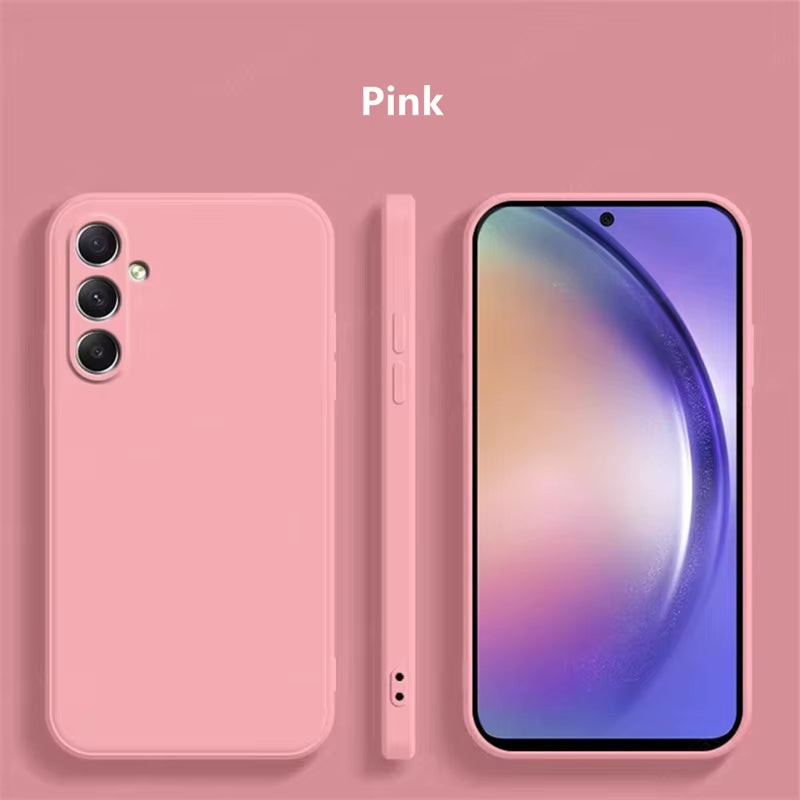 For Samsung Galaxy A16 Case Cover Samsung Galaxy A17 A16 A56 A36 A15 Funda Coque Soft Original Liquid Silicone Case Samsung A16