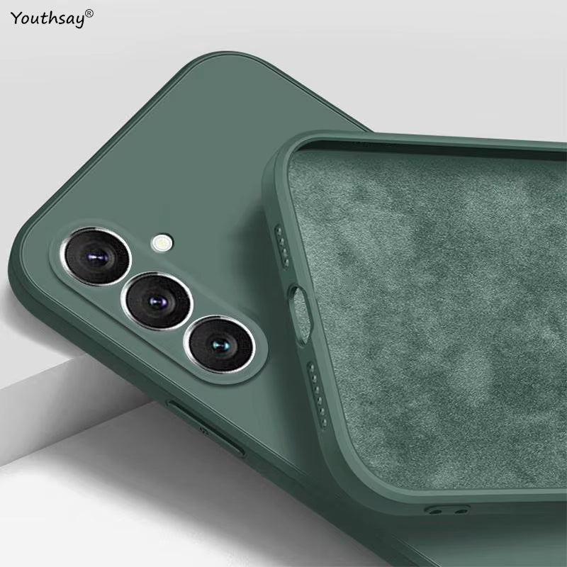 For Samsung Galaxy A16 Case Cover Samsung Galaxy A17 A16 A56 A36 A15 Funda Coque Soft Original Liquid Silicone Case Samsung A16