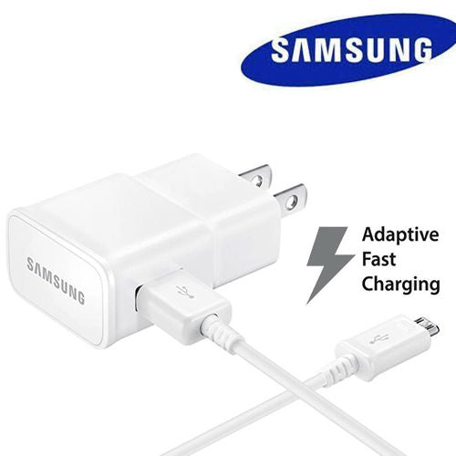 Wall Charger + Cab Micro USB 2.0 for Samsung Galaxy Fast Charger Cable Kit (6Pk)