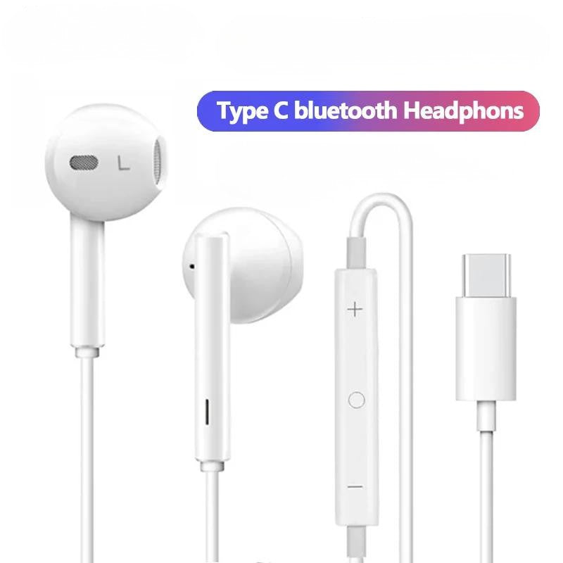 Original USB-C Wired Earphones Fits Earpods Compatible with Smart Phone iPhone