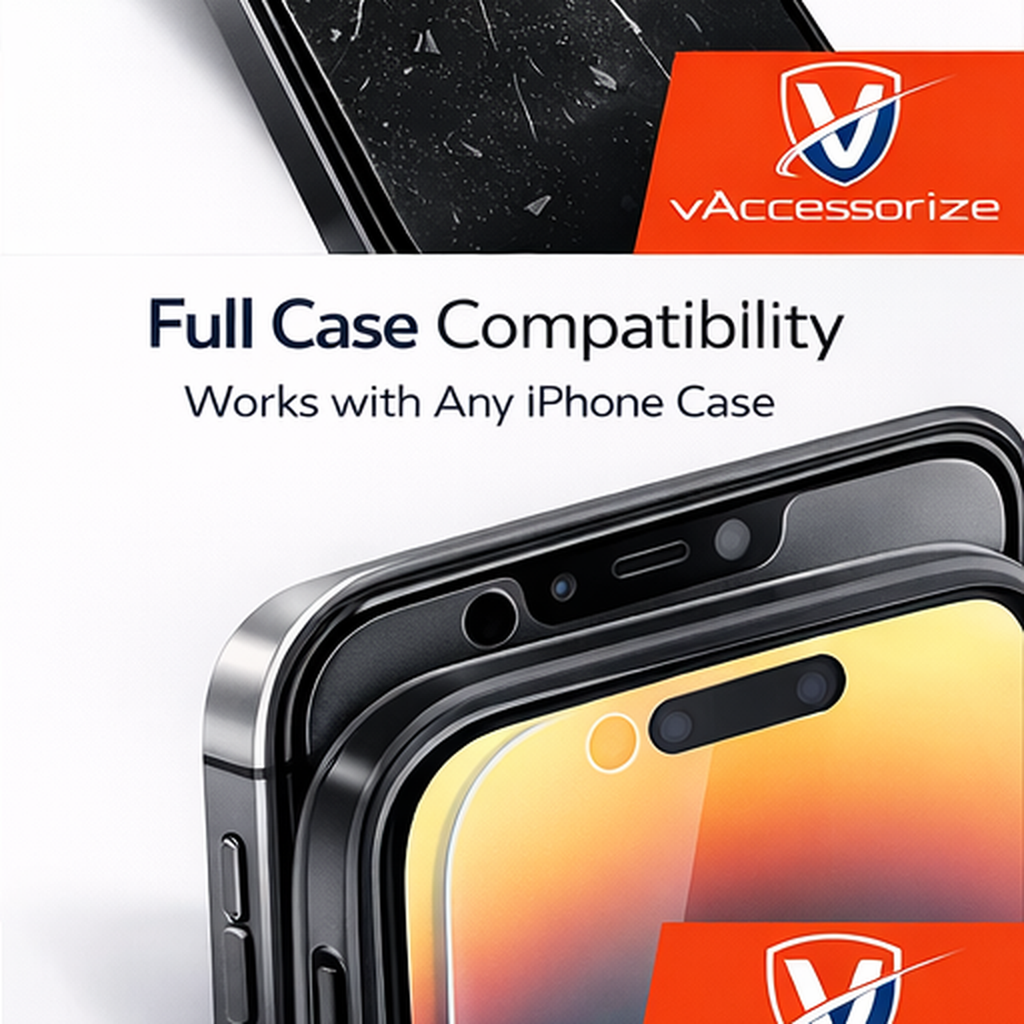 Tempered Glass Screen Protector for All iPhone 17 16 15 14 13 12 11 Pro Max Clear