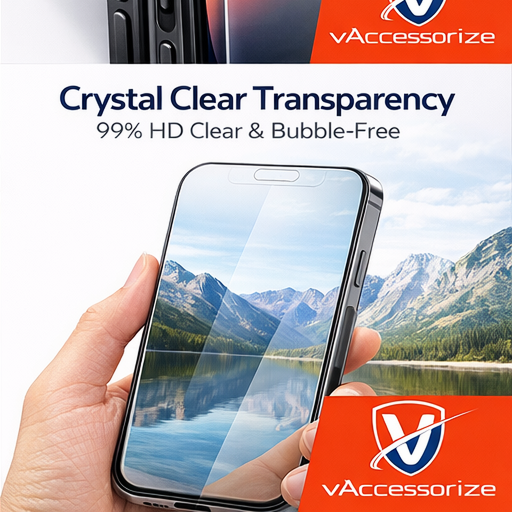 Tempered Glass Screen Protector for All iPhone 17 16 15 14 13 12 11 Pro Max Clear